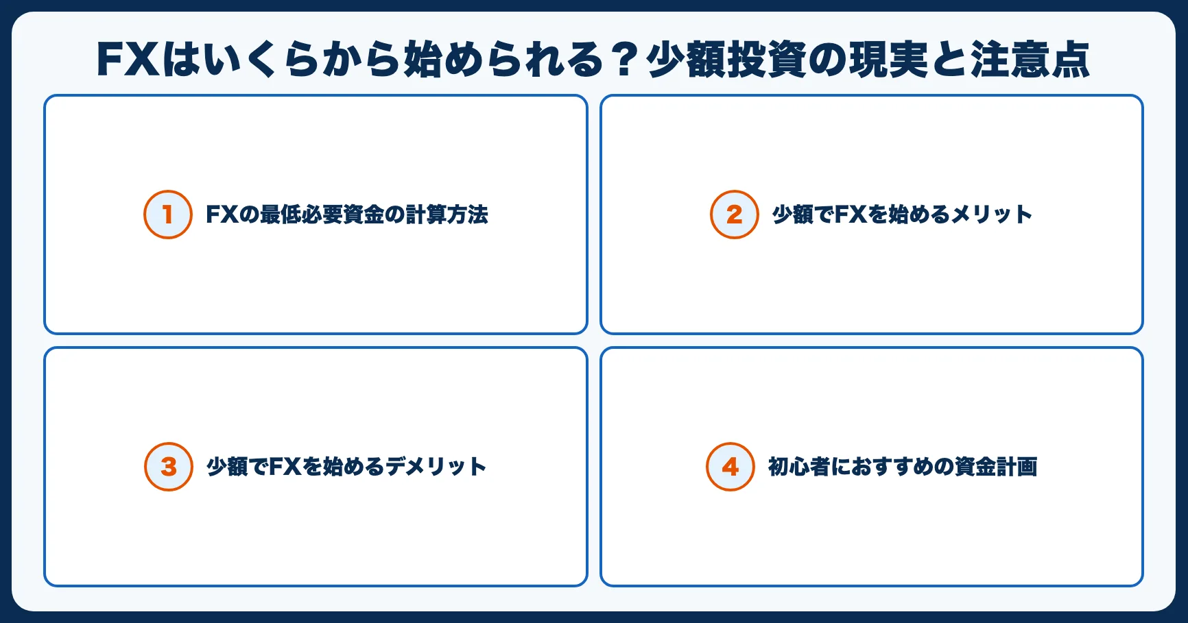 FXはいくらから始められる？少額投資の現実と注意点
