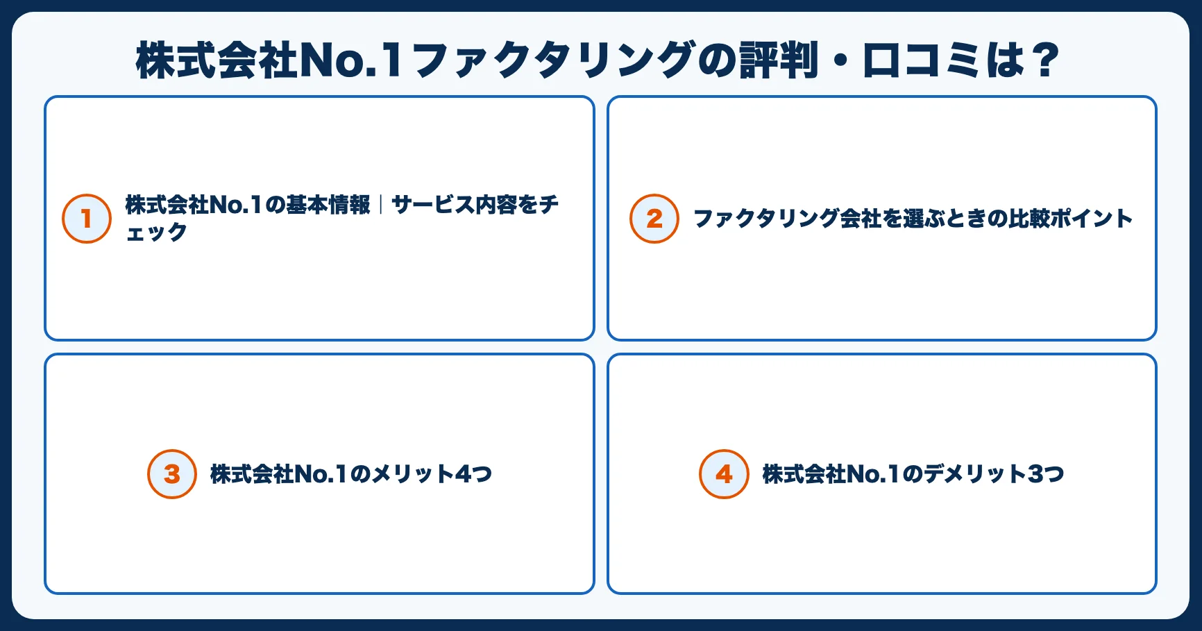 株式会社No.1ファクタリングの評判・口コミは？手数料・即日対応・建設業特化を正直レビュー